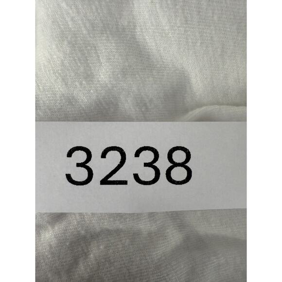 Free People Size L Linen Blend Casual Pullover Top White Short Sleeve - Picture 7 of 7